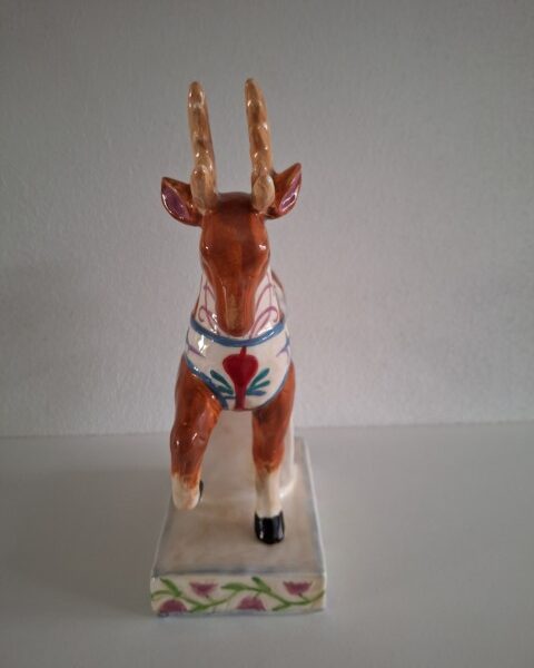 Holiday Tradition Porcelain Rendier Kaarshouder