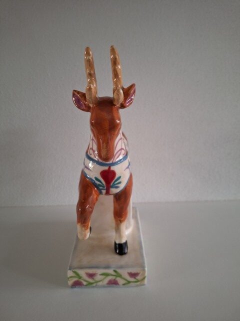 Holiday Tradition Porcelain Rendier Kaarshouder