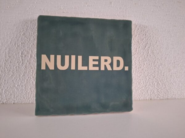 Keramische Tegel 10x10 met opdruk Nuilerd