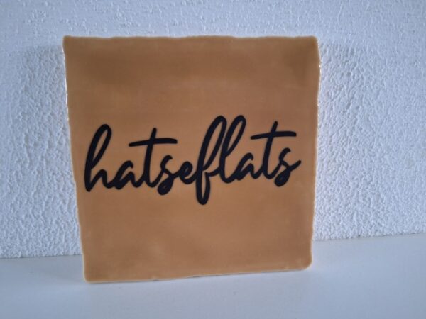 Keramische Tegel 10x10 met opdruk hatseflats