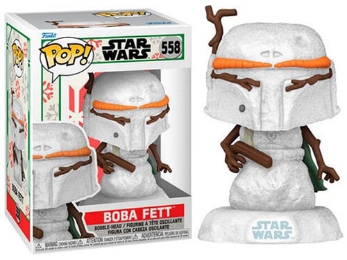 Funko Pop Star Wars Holiday Boba Fett Snowman 558