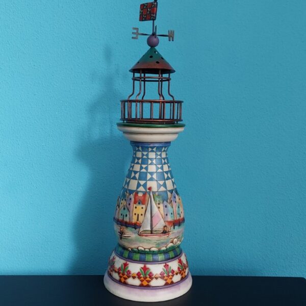 'Jim Shore A Beacon to Light Lighthouse Candleholder  4118739