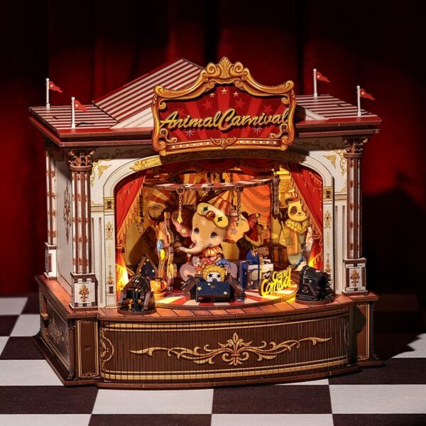 Cutebee, 3D Muziekdoos, Animal Carnival 22x18x22,2cm