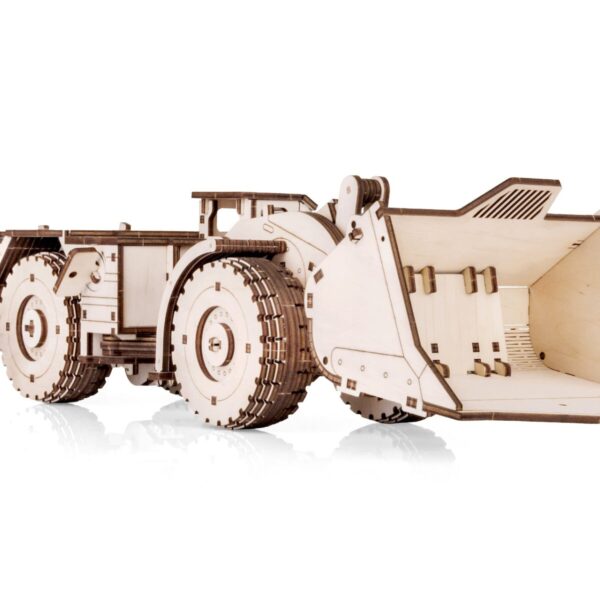 Eco Wood 3D Mechanische Houten Puzzel, Load-Haul-Dump 49x11x13cm