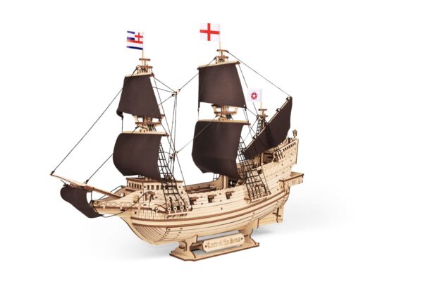4424-600x400 Eco Wood 3D Mechanische Houten Puzzel, Lord of the Seas 40x16x51,7cm