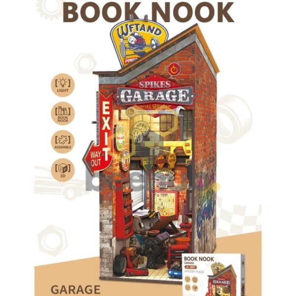 Inspirebox, 3D Booknook Garage 19x10x24,3cm
