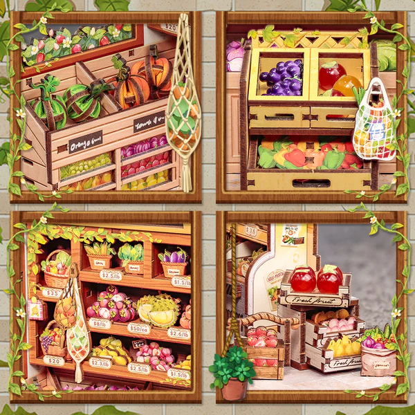 Cutebee, 3D The Green Grocery 16,2×15,8×20,6cm