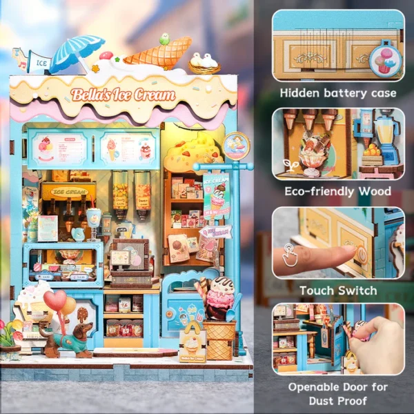 Cutebee, 3D Bella’s Ice Cream 16,0×15,8×20,6cm