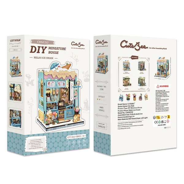 Cutebee, 3D Bella’s Ice Cream 16,0×15,8×20,6cm