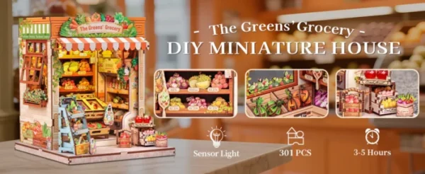 Cutebee, 3D The Green Grocery 16,2×15,8×20,6cm