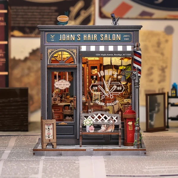 Cutebee, 3D John’s Hair Salon 15,5x16x19cm