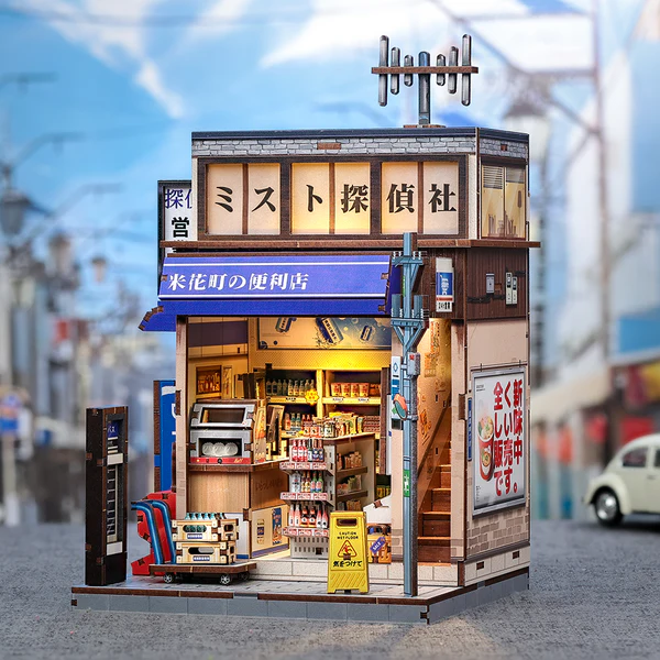 Cutebee, 3D DIY huisje, Beika-cho Convenience Store, CWGC222, 15,5×13,7x22cm