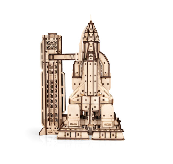 IMG_6603-600x567 Eco Wood 3D Mechanische Houten Puzzel, Space Shuttle 33,5×22,3×17,0