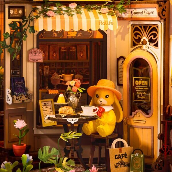 Robotime, 3D Holiday Café 23,2×6,5×31,6cm