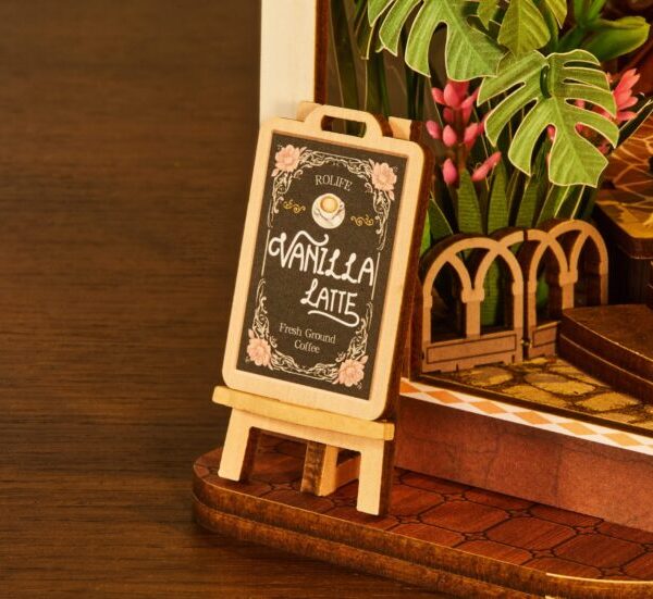 Robotime, 3D Holiday Café 23,2×6,5×31,6cm