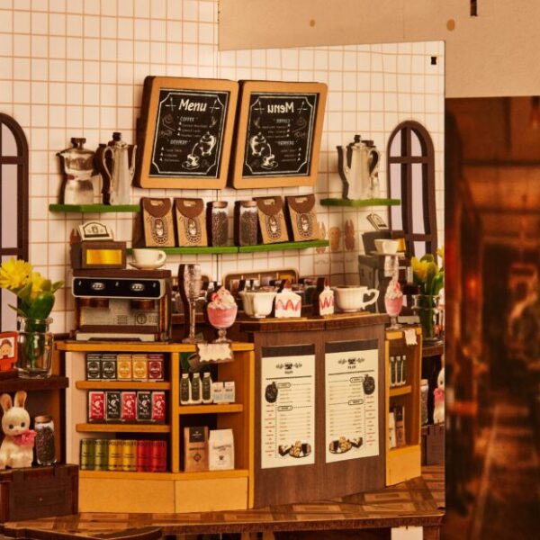 Robotime, 3D Holiday Café 23,2×6,5×31,6cm